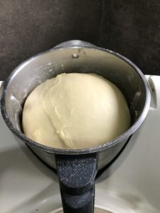 Pâte à brioche après la levée